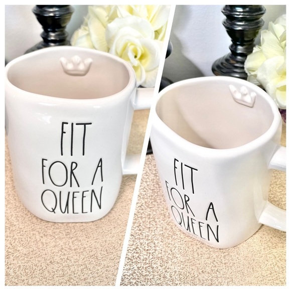 NWT Rae Dunn FIT FOR A QUEEN 👑 Ceramic Mug - Picture 1 of 4